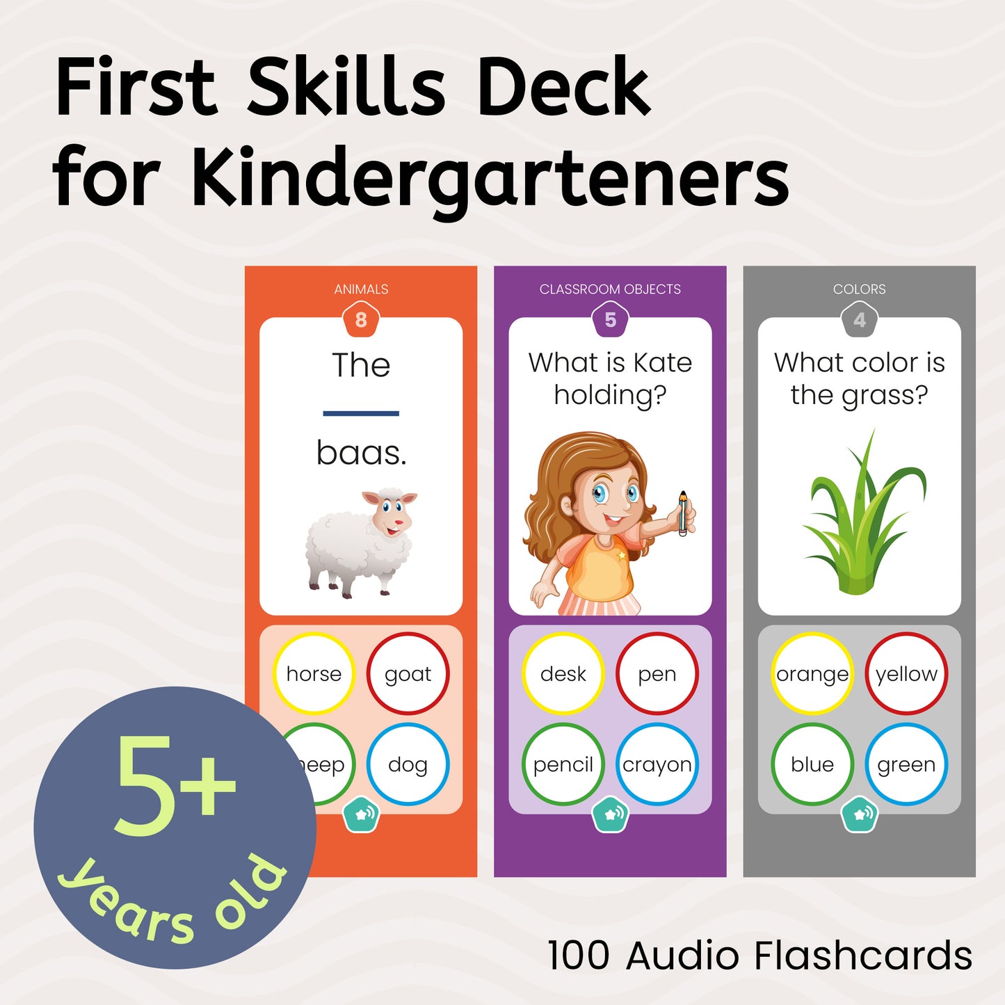 First Skills Deck for Kindergarteners